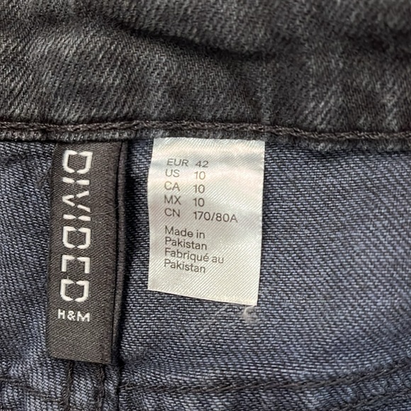 H&M Dark Gray Low Waist Denim Shorts/NWT/10 - Picture 6 of 10